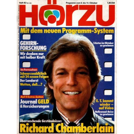 HÖRZU 40 / 8 bis 14 Oktober 1988 - Richard Chamberlain