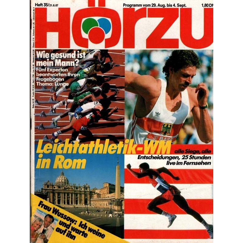HÖRZU 35 / 29 Aug. bis 4 Sept. 1987 - Leichtathletik-WM