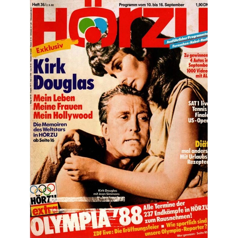 HÖRZU 36 / 10 bis 16 September 1988 - Kirk Douglas