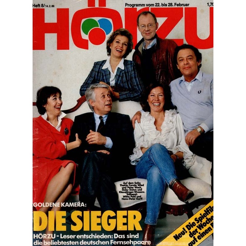 Hörzu N°46/1986 – Claudia Doren, James Bond, Sandra – Avec Supplément Jouets
