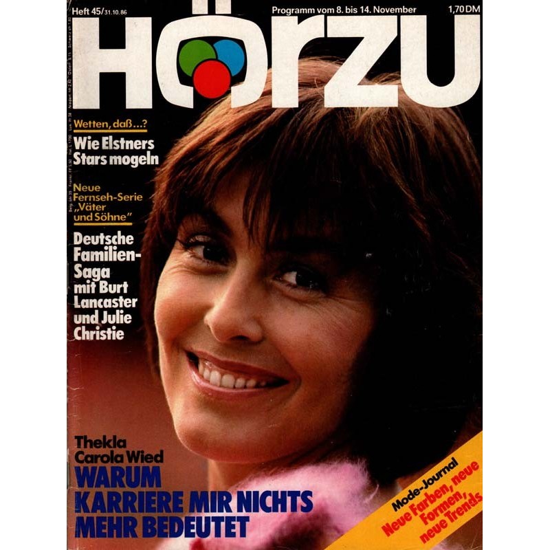 HÖRZU 45 / 8 bis 14 November 1986 - Thekla Carola Wied