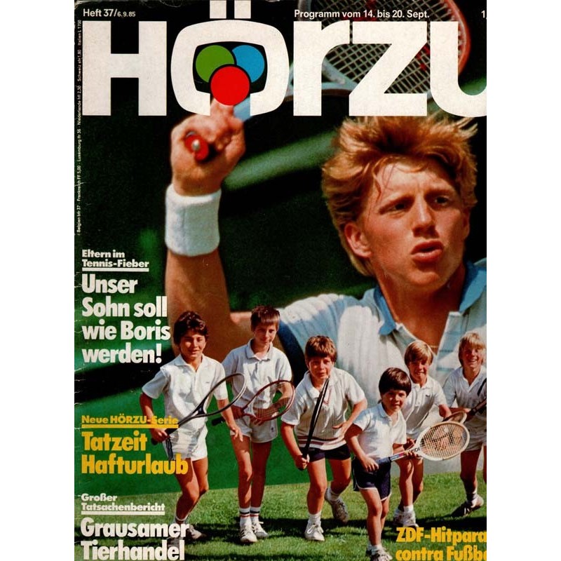 HÖRZU 37 / 14 bis 20 September 1985 - Tennis Fieber