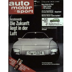 auto motor & sport Heft 4 / 24 Februar 1982 - Aerodynamik