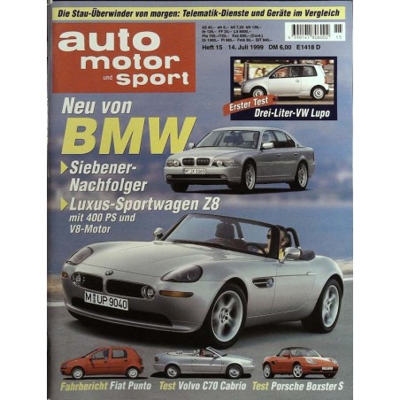 auto motor & sport Heft 15 / 14 Juli 1999 - Neu von BMW