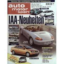 auto motor & sport Heft 13 / 16 Juni 1999 - IAA-Neuheiten