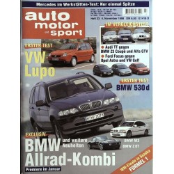 auto motor & sport Heft 23 / 4 November 1998 - BMW Allrad-Kombi