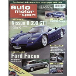 auto motor & sport Heft 17 / 12 August 1998 - Nissan R 390 GT1