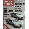 auto motor & sport Heft 10 / 12 Mai 1978 - Opel Senator & Monza