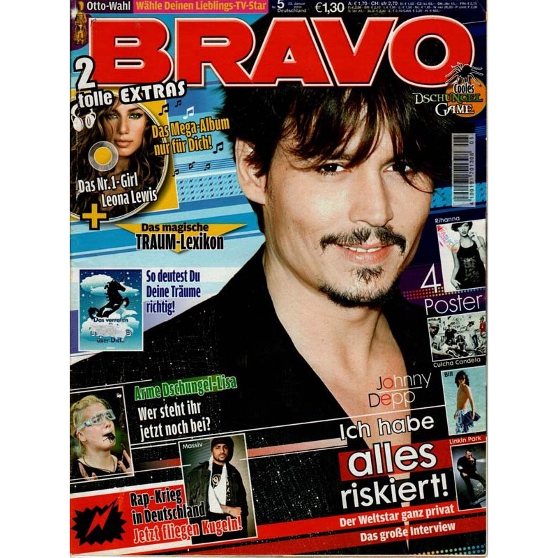 BRAVO Nr.5 / 23 Januar 2008 - Johnny Depp