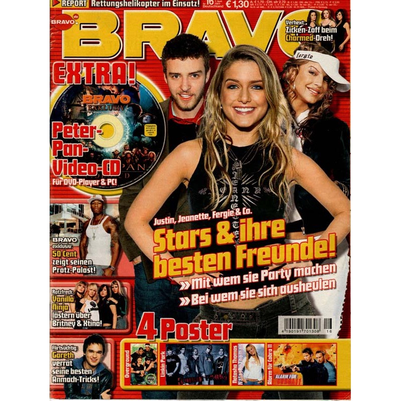 BRAVO Nr.16 / 7 April 2004 - Stars & ihre besten Freunde!