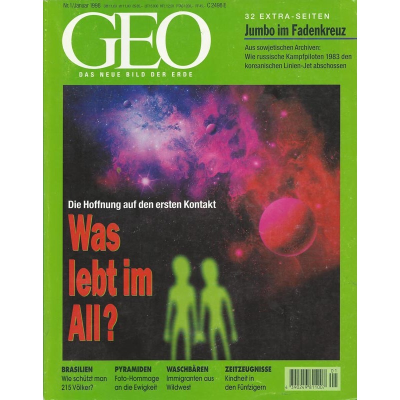 Geo Nr. 1 / Januar 1998 - Was lebt im All?