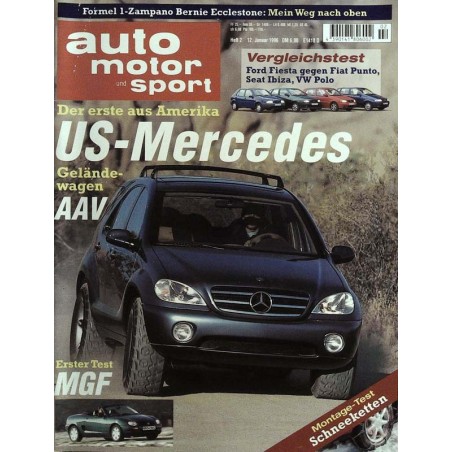 auto motor & sport Heft 2 / 12 Januar 1996 - US-Mercedes