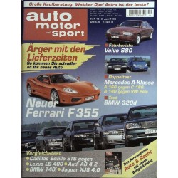 auto motor & sport Heft 12 / 3 Juni 1998 - Ferrari F355