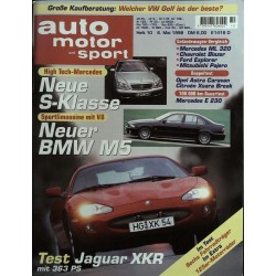 auto motor & sport Heft 10 / 6 Mai 1998 - BMW M5