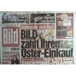 Bild Zeitung Montag, 11 April 2022 - Oster-Einkauf