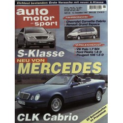 auto motor & sport Heft 26 / 12 Dezember 1997 - Neu von Mercedes