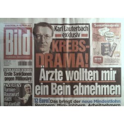 Bild Zeitung Donnerstag, 24 Februar 2022 - Karl Lauterbach