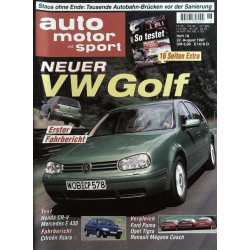auto motor & sport Heft 18 / 22 August 1997 - Neuer VW Golf