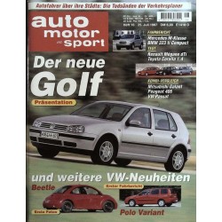 auto motor & sport Heft 16 / 25 Juli 1997 - der neue Golf