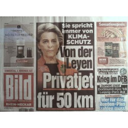 Bild Zeitung Donnerstag, 4 November 2021 - Von der Leyen