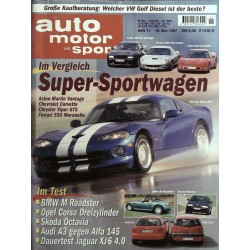 auto motor & sport Heft 11 / 16 Mai 1997 - Super Sportwagen
