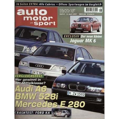 auto motor & sport Heft 8 / 4 April 1997 - Jaguar MK 6