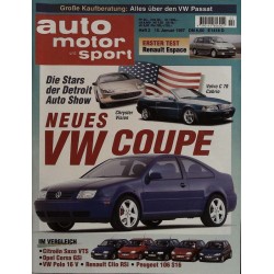 auto motor & sport Heft 2 / 10 Januar 1997 - Neues VW Coupe