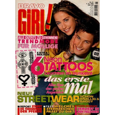 Bravo Girl Nr.21 / 4 Oktober 1995 - Streetwear!