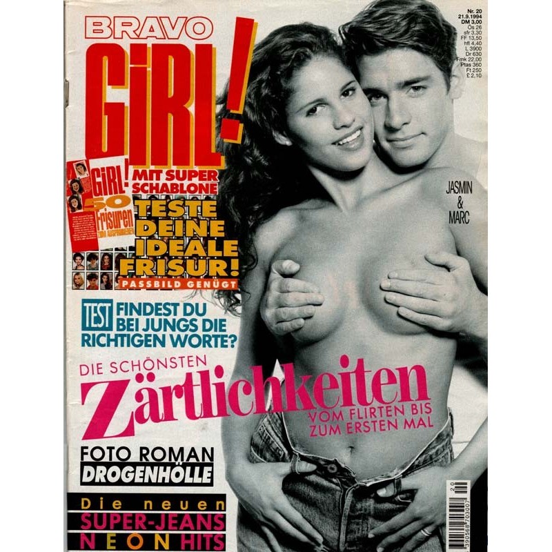 Bravo Girl Nr.20 / 21 September 1994 - Zärtlichkeiten