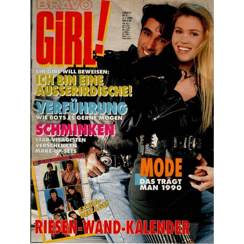 Bravo Girl Nr.2 / 3 Januar 1990 - Das trägt man 1990