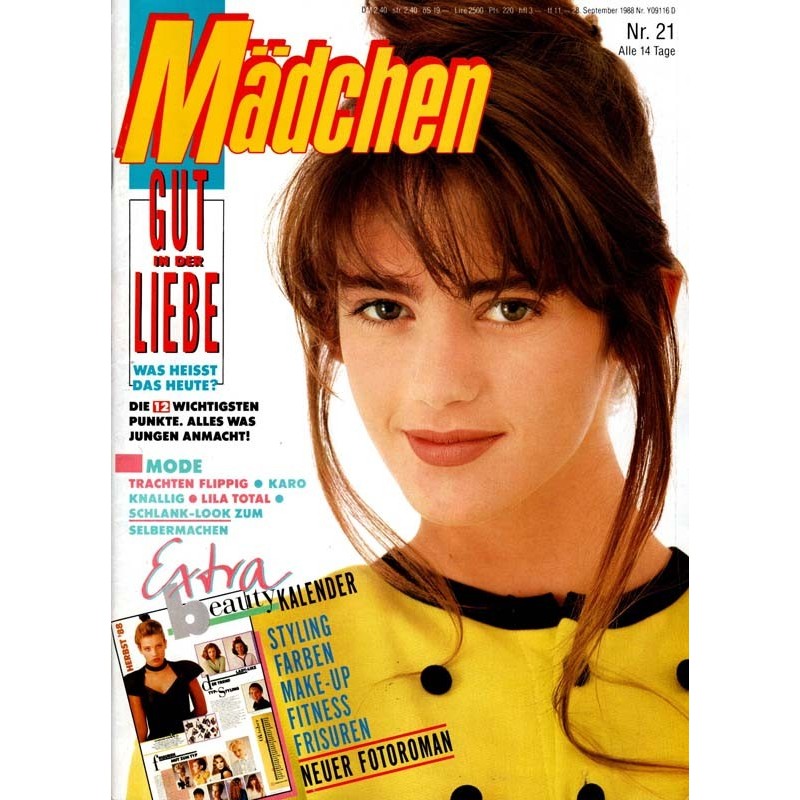 Mädchen Nr.21 / 28 September 1988 - Gut in der Liebe