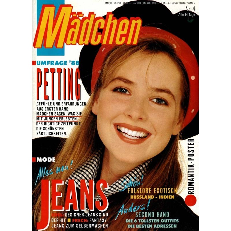 Mädchen Nr.4 / 3 Februar 1988 - Jeans