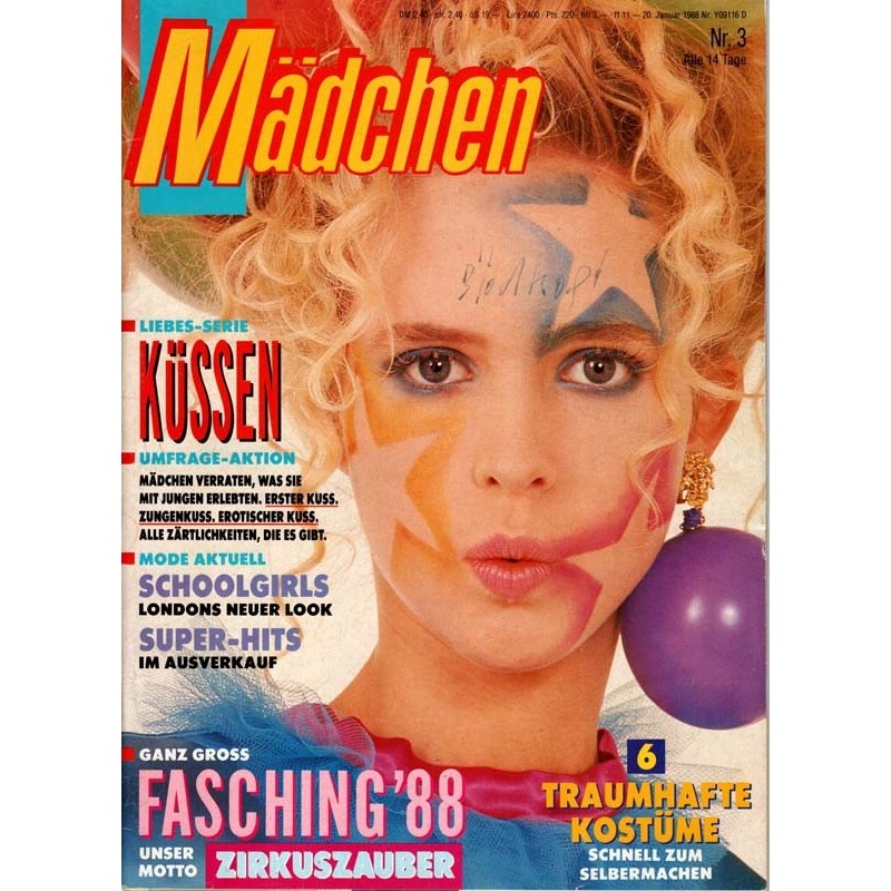 Mädchen Nr.3 / 20 Januar 1988 - Fasching 88