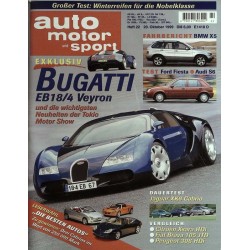 auto motor & sport Heft 22 / 20 Okt. 1999 - Bugatti EB18/4 Veyron