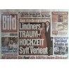 Bild Zeitung Donnerstag, 12 Mai 2022 - Lindners Traumhochzeit