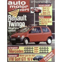 auto motor & sport Heft 23 / 30 Oktober 1992 - Renault Twingo