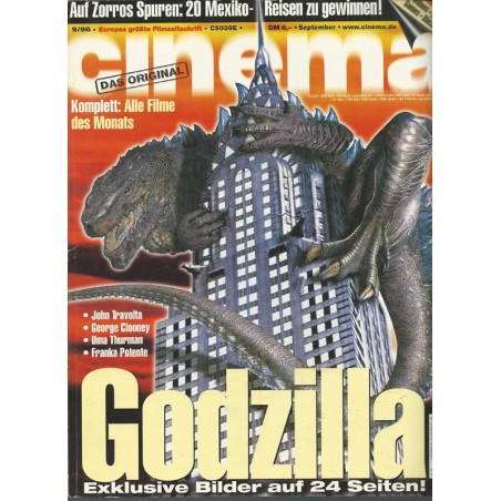 CINEMA 9/98 September 1998 - Godzilla