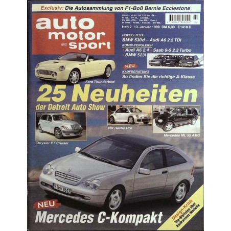 auto motor & sport Heft 2 / 13 Januar 1999 - Mercedes C-Kompakt