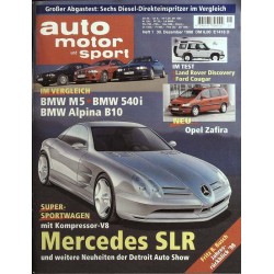 auto motor & sport Heft 1 / 30 Dezember 1998 - Mercedes SLR