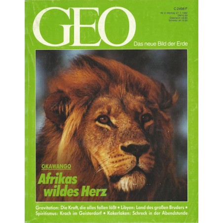 Geo Nr. 2 / Februar 1992 - Okawango Afrikas wildes Herz