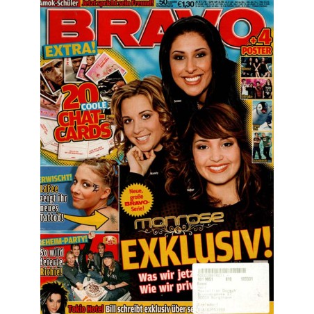 BRAVO Nr.50 / 6 Dezember 2006 - Monrose Exklusiv! Zeitschrift