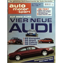 auto motor & sport Heft 2 / 13 Januar 1995 - Vier neue Audi