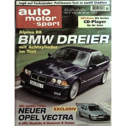 auto motor & sport Heft 10 / 5 Mai 1995 - BMW Dreier
