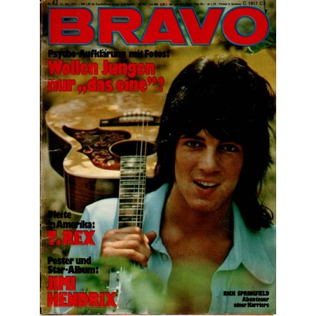 BRAVO Nr.42 / 11 Oktober 1973 - Rick Springfield