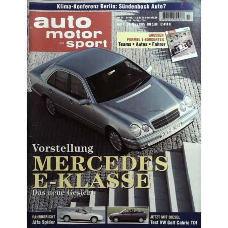 auto motor & sport Heft 7 / 24 März 1995 - Mercedes E-Klasse