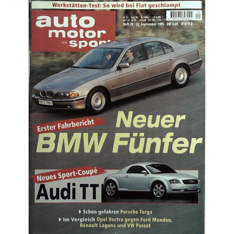 auto motor & sport Heft 20 / 22 September 1995 - BMW Fünfer