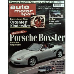 auto motor & sport Heft 17 / 11 August 1995 - Porsche Boxster