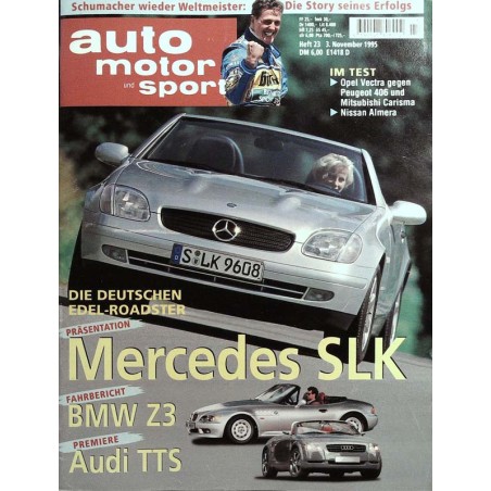 auto motor & sport Heft 23 / 3 November 1995 - Mercedes SLK