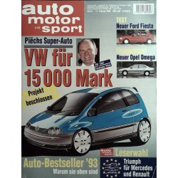 auto motor & sport Heft 4 / 11 Februar 1994 - Super-Auto