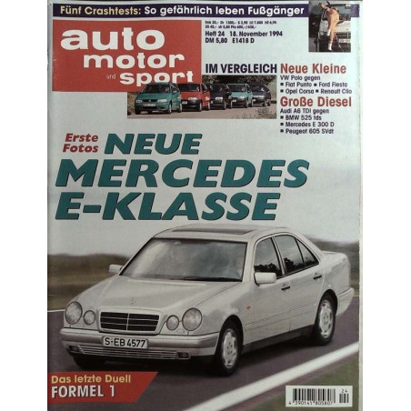 auto motor & sport Heft 24 / 18 November 1994 - Mercedes E-Klasse